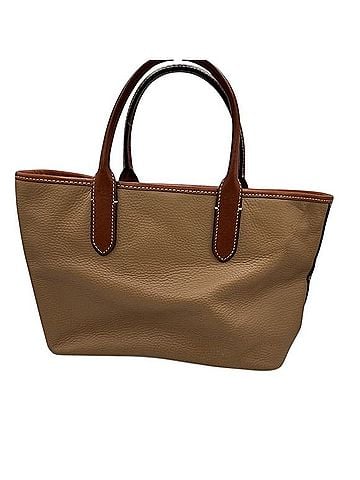 Dooney & Bourke Brown Pebbled Leather Brielle Satchel Leather Tote (view 2)