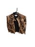 Andre Oliver Leopard Print Brown Black Blazer Size 2 - photo 1