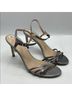 Stuart Weitzman 100% Leather Silver Sandals Size 10 - photo 4