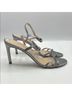 Stuart Weitzman 100% Leather Silver Sandals Size 10 - photo 7