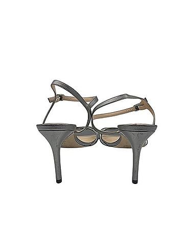 Stuart Weitzman Starla 80 Silver Strappy Sandals (view 2)