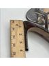 Stuart Weitzman 100% Leather Silver Sandals Size 10 - photo 10
