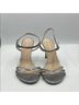 Stuart Weitzman 100% Leather Silver Sandals Size 10 - photo 5