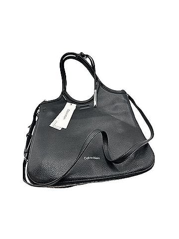 Calvin Klein Gabrianna Slim Side Zip Leather Pebble Grain Tote (view 1)