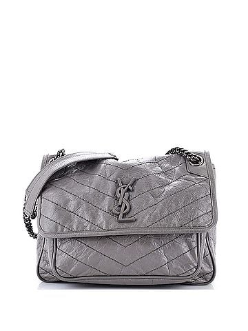 Saint Laurent Niki Chain Flap Bag Matelasse Chevron Leather Medium (view 1)