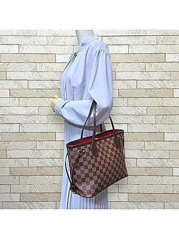 Louis Vuitton Louis Vuitton Neverfull PM Damier Tote Bag, Canvas N51109 Brown, Women's LOUIS VUITTON (view 2)
