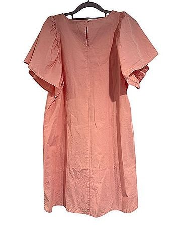 Madewell Flutter Sleeve Poplin Shift Dress Casual Dress (view 2)