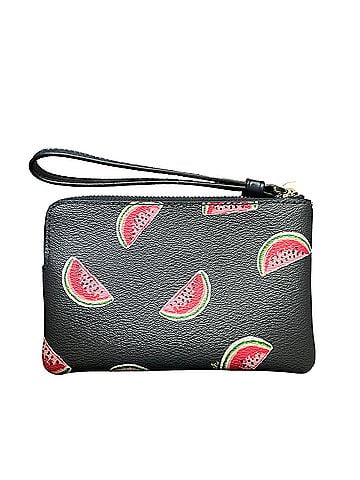 Coach watermelon corner zip wristlet Leather Clutch (view 2)