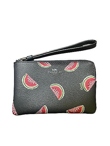 Coach watermelon corner zip wristlet Leather Clutch (view 1)