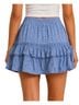 American Threads Floral Blue Casual Skirt Size M - photo 2