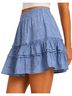 American Threads Floral Blue Casual Skirt Size M - photo 1