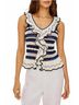 Rails Blue Luci Top With Ruffle in Crete Stripe Size S - photo 2