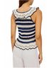 Rails Blue Luci Top With Ruffle in Crete Stripe Size S - photo 3