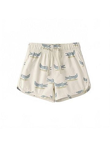 Rylee + Cru Boy's Polyester Upf 50+ Swim Trunk in Alligators (view 1)