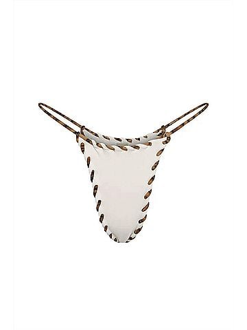 Indah Women's Trish Bikini Bottom in Ivroy Tiger (view 1)