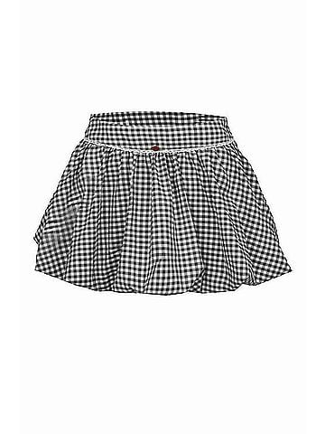 Bananhot Micaela Mini Skirt in Black &amp; White Gingham (view 1)