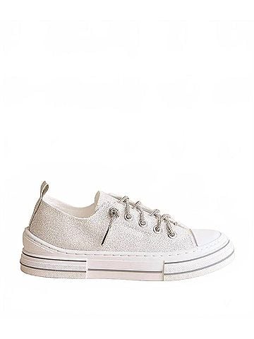 Very G Women's Aman Sparkle Rhinestone Sneaker in White (view 1)
