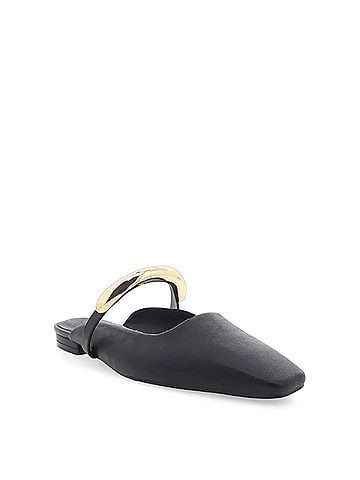 Billini Women's Mercer Mule Flats in Black (view 2)