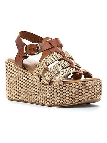 275 Central Women's Shane Wedge Sandal in Natural Raffia (view 1)