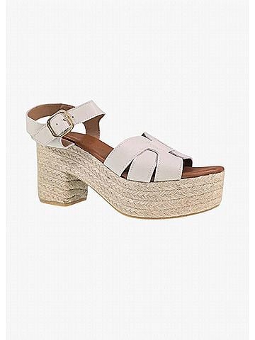Ateliers Women's Nadia Platform Sandal in White (view 2)