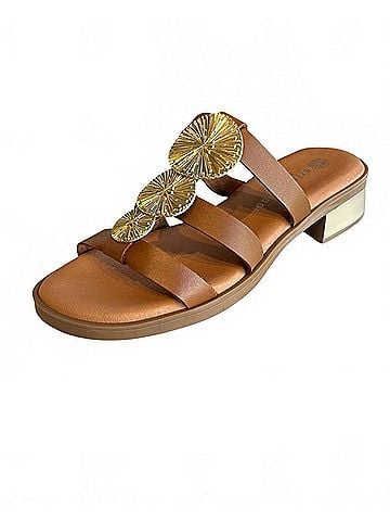 Eric Michael Women's Inka Sandal in Tan (view 2)