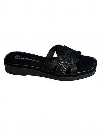 Eric Michael Women's Solar Sandal in Black (view 1)
