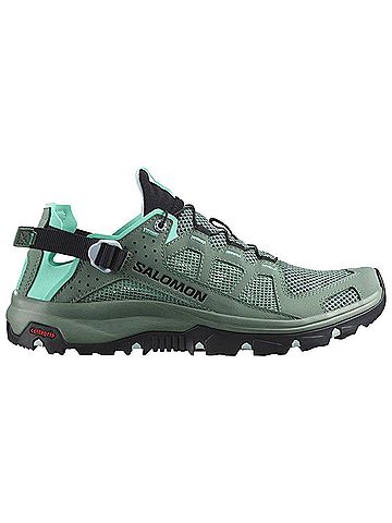 Salomon Women's Techamphibian Water Shoes in Laurel Wreath/Arctic Ice/Marine Blue (view 1)