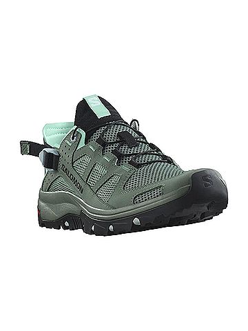 Salomon Women's Techamphibian Water Shoes in Laurel Wreath/Arctic Ice/Marine Blue (view 2)