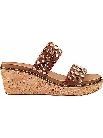 Corkys Women's Bad Habit Wedge Sandals in Bourbon (view 1)