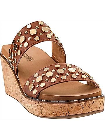 Corkys Women's Bad Habit Wedge Sandals in Bourbon (view 2)