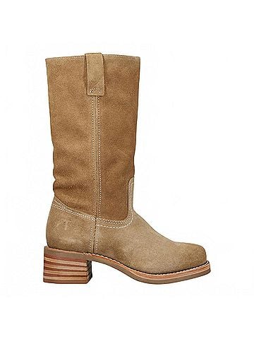 FRYE Women's Campus 12r Boot in Tan Buck (view 1)