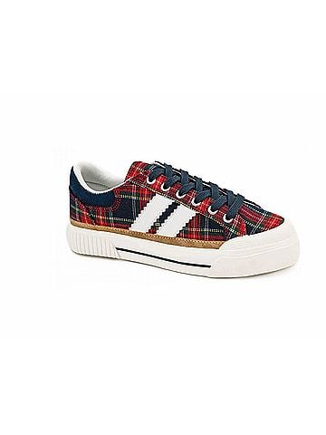 Corkys Women's That's Her Sneakers in Red Plaid (view 1)