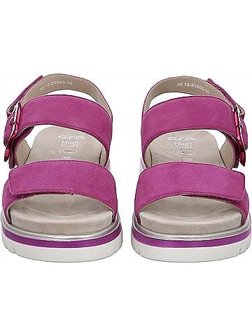 Ara Women's Marbella Open Toe Sandals in Pink Kid Suede (view 2)