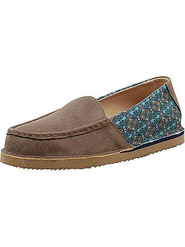 Wrangler Jeans Co Women's Loafer Slip-On in Bomber/Turquoise Multi (view 2)