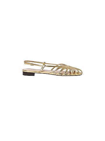 Loeffler Randall Women's Devon Lattice Slingback Sandals in Gold (view 1)