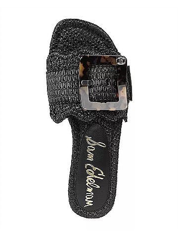 Sam Edelman Women's Bambi Slide Sandals in Black (view 2)