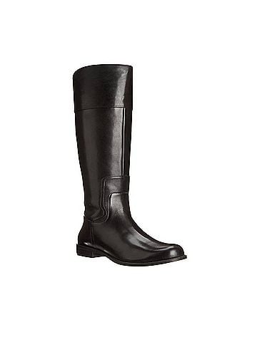 Nine West Women's Cromie Riding Boot in Black (view 2)