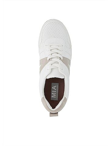 Mia Women's Alta Lace-Up Sneaker in White (view 2)