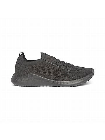 Aetrex Women's Carly Slip On Sneaker in Black/Black (view 1)