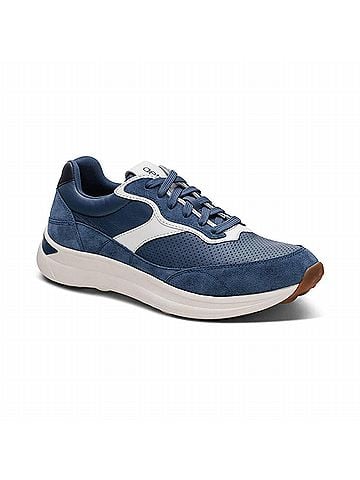 Aetrex Women's Emily Lace Up Sneaker in Blue (view 2)