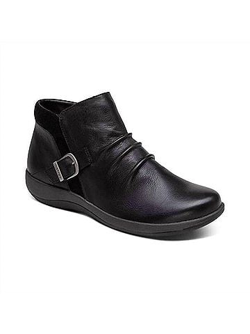 Aetrex Women's Luna Ankle Boot in Black (view 2)