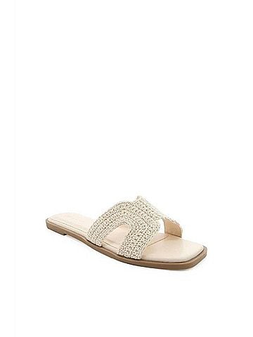 Billini Women's Gordy Sandal in Ivory Crochet (view 2)