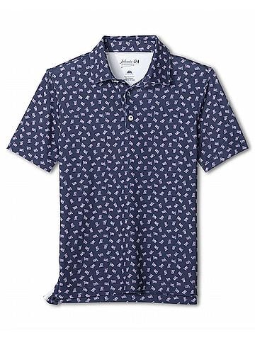 Johnnie-O Boy's Usa Polo in Navy (view 1)