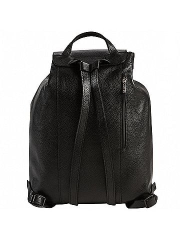 Longchamp Le Foulonne Leather Backpack in Black (view 2)