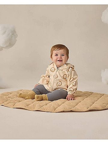QUINCY MAE Boy's Print Polyester Rain Coat in Lions (view 2)