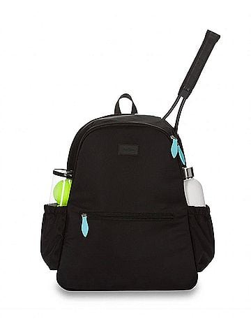 Ame & Lulu Courtside Tennis Backpack 2.0 in Black (view 1)