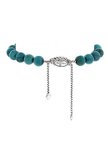 David Yurman Spiritual Beads Bracelet Turquoise and Sterling Silver 8mm (view 1)