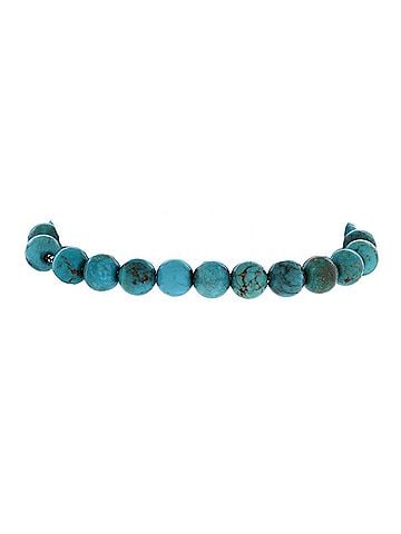 David Yurman Spiritual Beads Bracelet Turquoise and Sterling Silver 8mm (view 2)