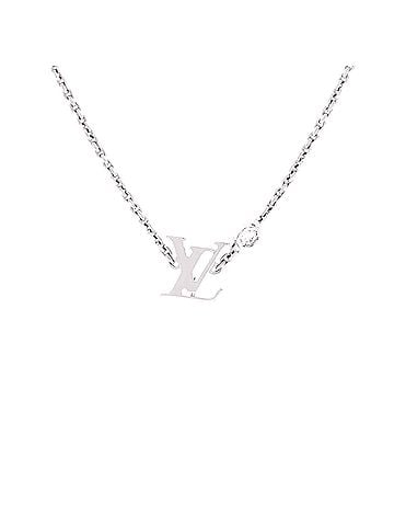 Louis Vuitton Idylle Blossom LV Pendant Necklace 18K White Gold with Diamond (view 1)