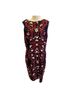 Boden Floral Blue Red White Cocktail Dress Size 10 - photo 1